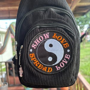 Griz Inspired Show Love Spread Love Patch Crossbody Festival Bag