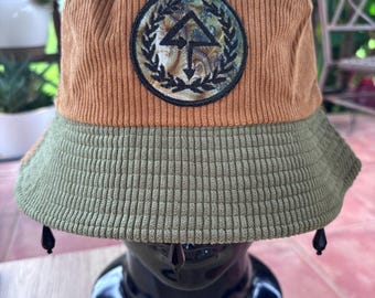 Of The Trees Inspired Two Tone Corduroy Festival Bucket Hat