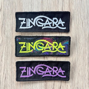 Parche con el logo de Zingara DJ para música electrónica