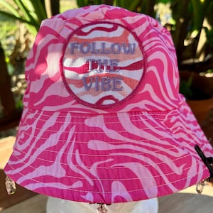 LSDream Inspired Festival Bucket Hat with Glow in the Dark Letters Patch