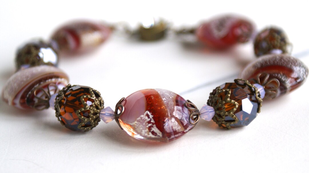 ZXCVWWE Braccialetto per la sensibilizzazione sul cancro al seno, con perline e nastro di strass rosa, regalo ispiratore, regalo di incoraggiamento con perline in pietra naturale, nastro per donne e