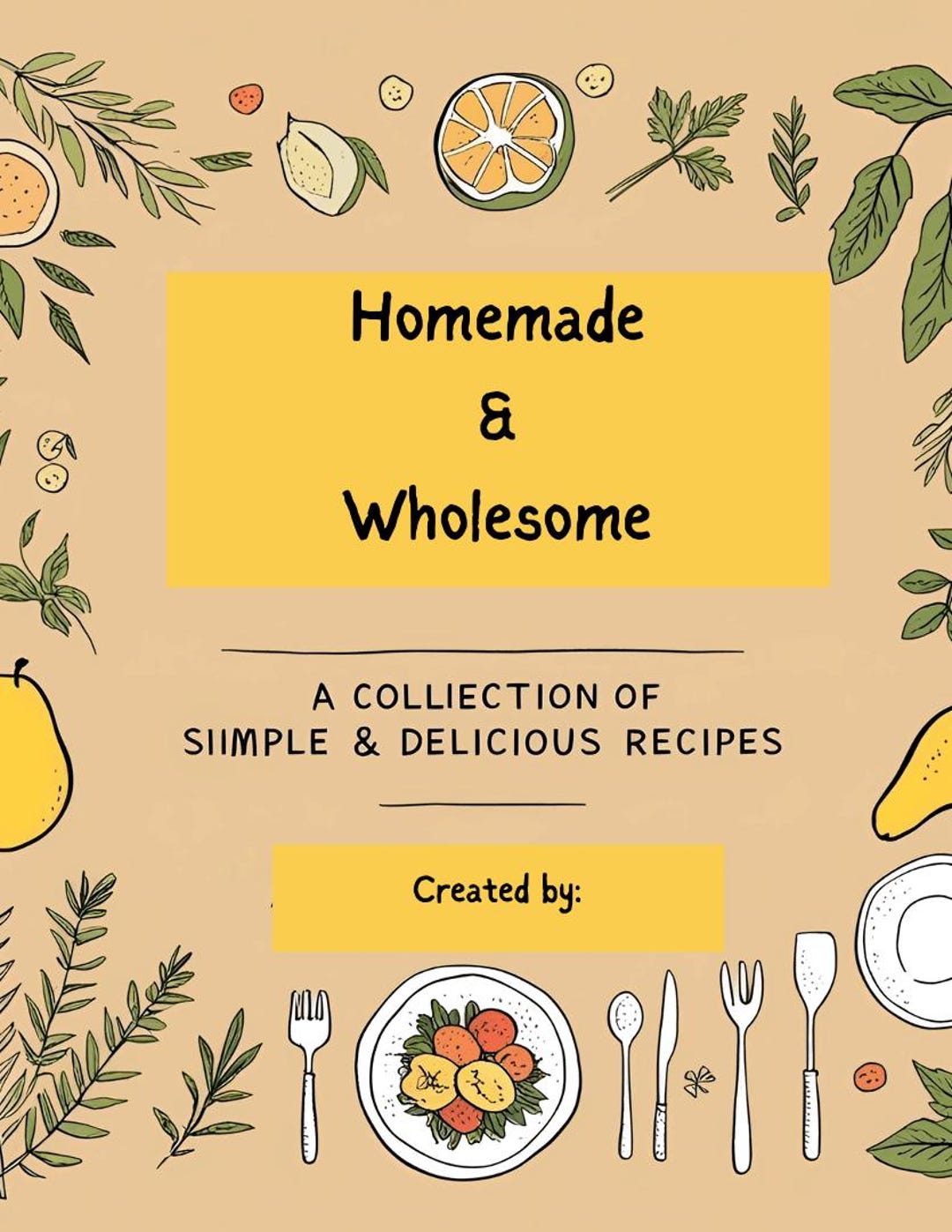 Custom Recipe Card Design | Beautiful & Printable 6x4 - Etsy