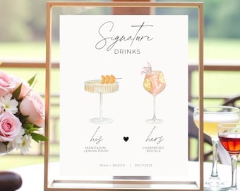 Editable Bar Menu Template: 2000+ Drinks & Garnishes (Canva Digital Download)