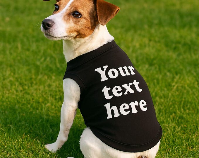 Personalized Pet Shirt: Custom Dog/Cat Apparel, Soft Cotton Blend