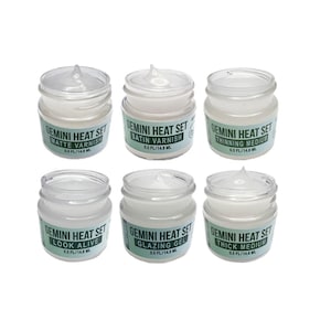 Set of 6 Gemini Heat Set Varnishes, Reborn Doll Making Paint, Heat Set Paint, Thick & Thinning Medium, Matte and Satin Varnish, Glazing Gel