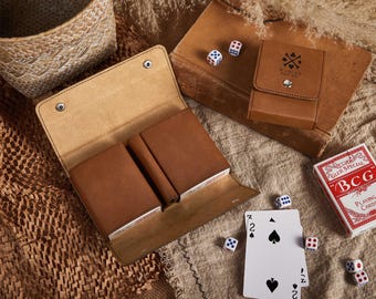 Poker Card Holder, Personalized Playing Card Case, Personalized Case for Poker Card, Personalized Deck Card Case, Groomsmen Gift
