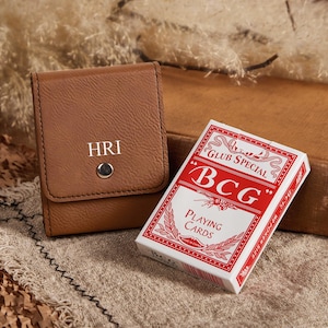 Estuche personalizado para naipes, porta cartas de póker, estuche personalizado para cartas de póker, estuche personalizado para baraja, regalo para padrinos de boda