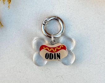 hot diggity dog | resin dog tag