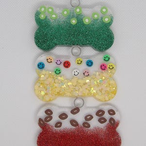 Glitter Resin Pet Tag: Custom Mix & Match Design