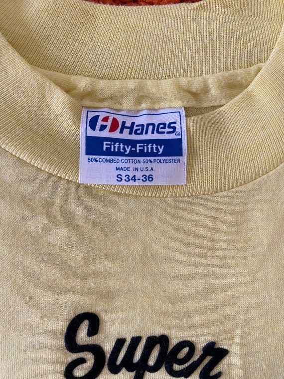 Vintage Hanes Fifty Fifty Tshirt with Iron on Nov… - image 3