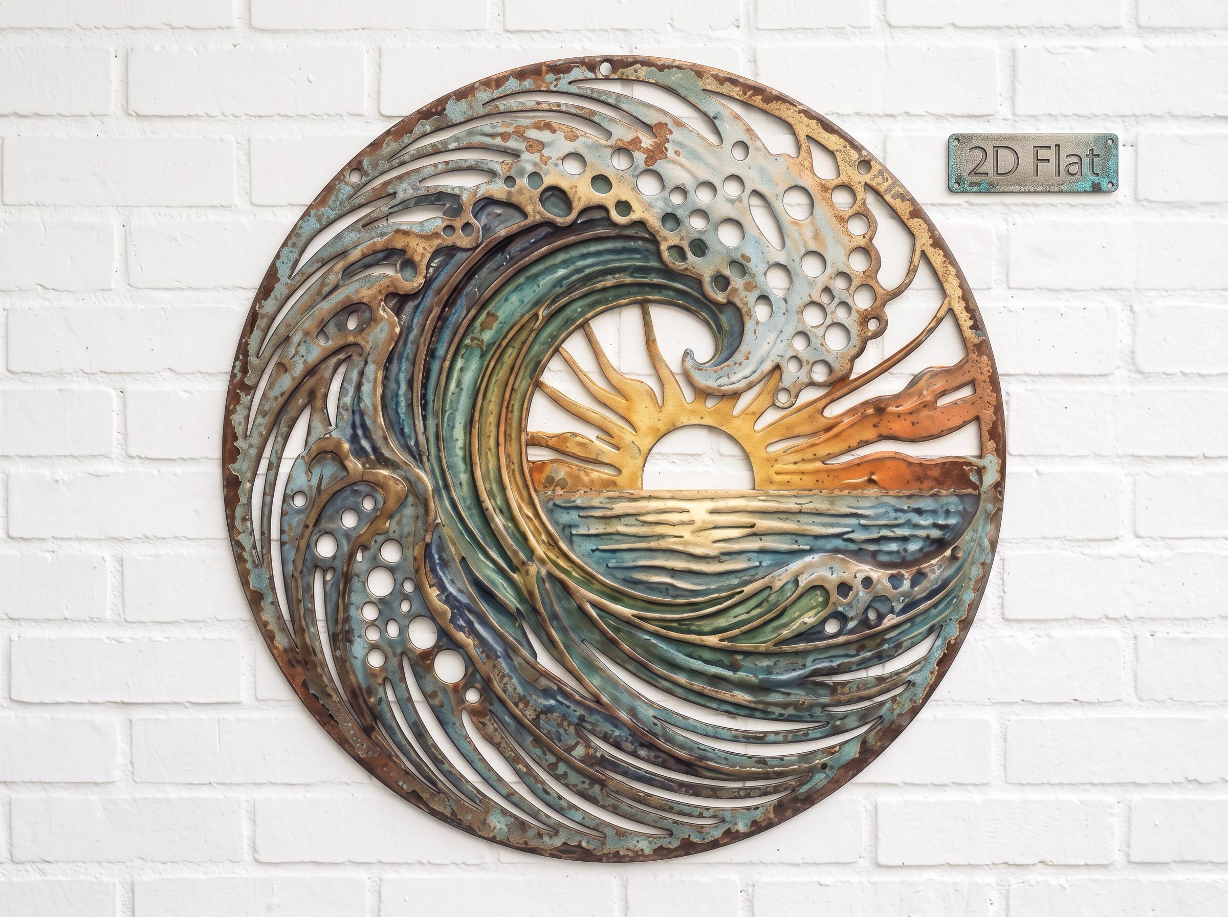 波アート装飾 - Etsy 日本