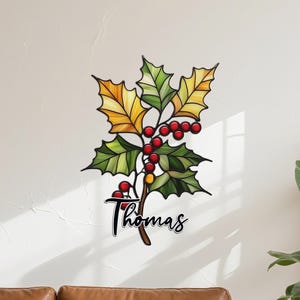 Custom Birth Flower Metal Sign – Personalized Family Garden Wall Art, Custom Name Birthday Month Floral Decor for Home & Garden
