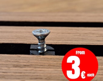 SET akupanel Clips para paneles de pared con tornillos para paneles acústicos