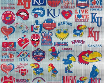 54+ High Quality Kansas College SVG, athletics, Jayhawks SVG, Football, University, Cricut, Digital File.