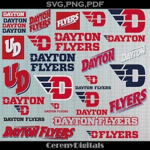 High Quality Dayton University SVG, Athletics, Flyers SVG, Basketball, College, Football, Cricut, Digital File.