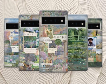 Claude Monet Handy Hülle Wasser Malerei Cover für Google Pixel 10, 10Pro, 10Pro XL, 9, 9Pro, 8A, 7, 6A, iPhone 17, 16, 15, Samsung S25, S24