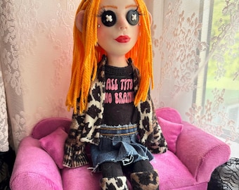 Custom Button-Eyed Doll
