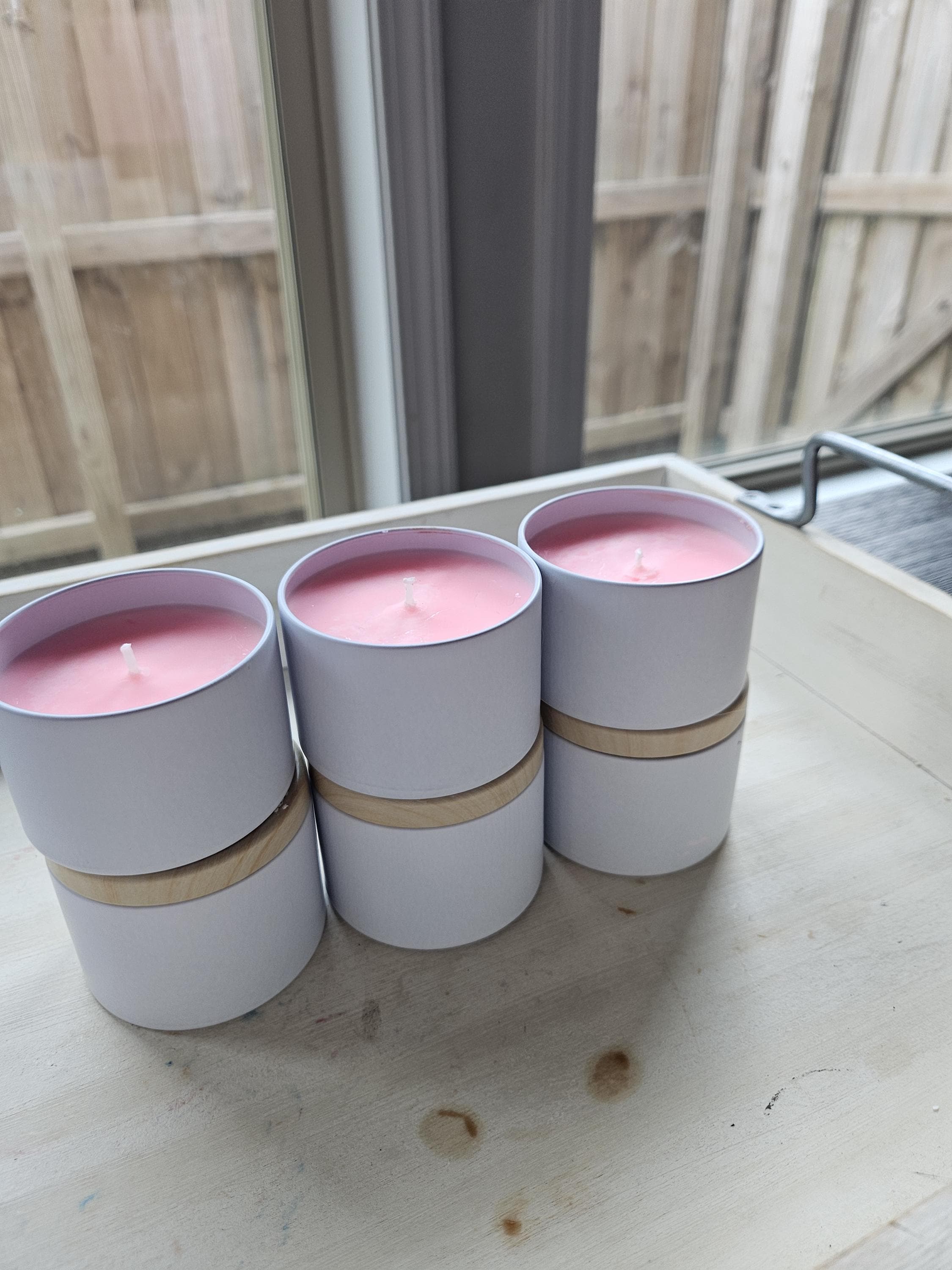 Custom Soy Candle Gift Set – 4oz Tin Candles with Cotton Wicks – Choose a 2-Pack, 4-Pack, or 6-Pack – Custom Scent – Gift for Her or Him