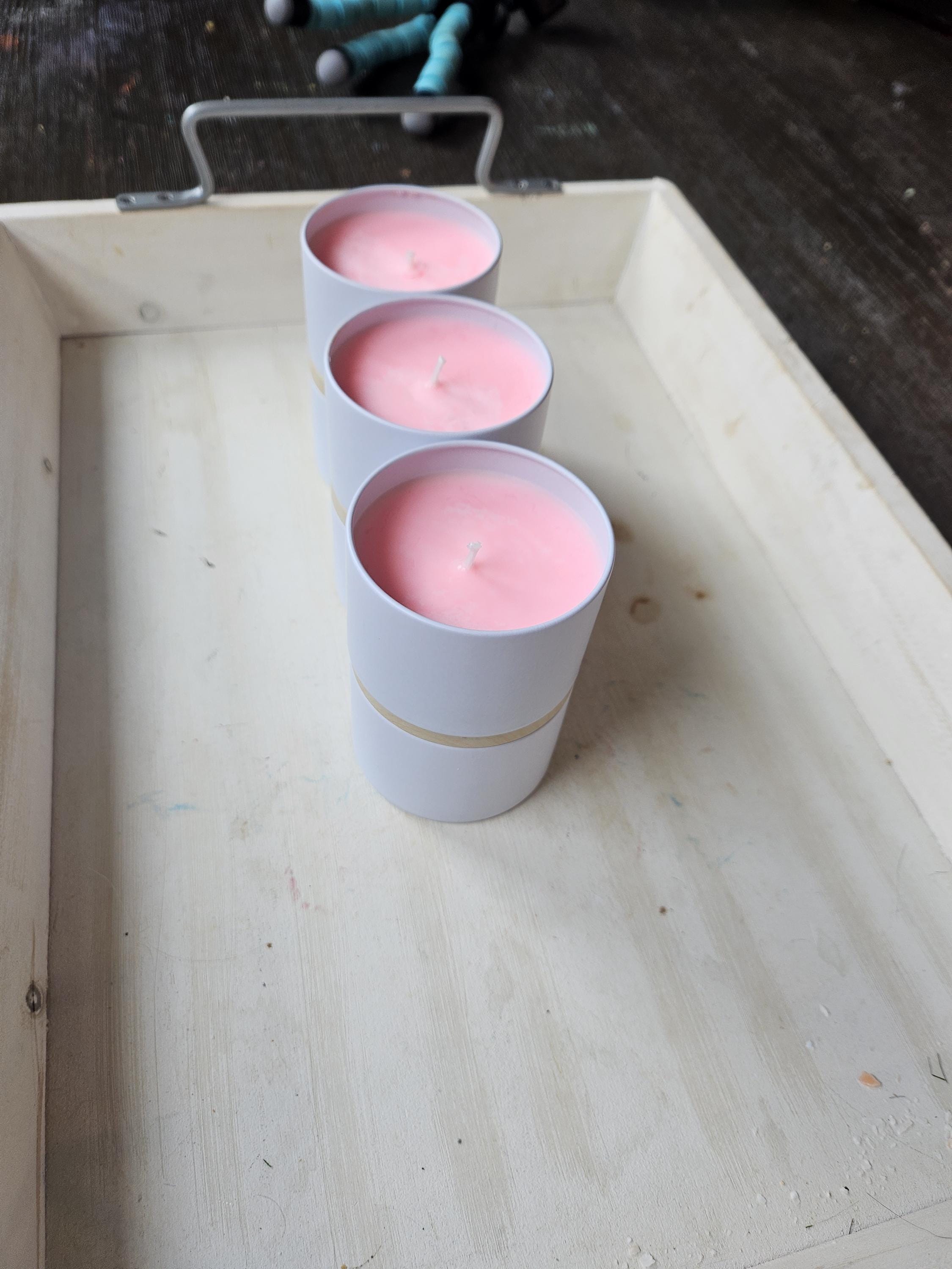 Custom Soy Candle Gift Set – 4oz Tin Candles with Cotton Wicks – Choose a 2-Pack, 4-Pack, or 6-Pack – Custom Scent – Gift for Her or Him - Thumbnail 2