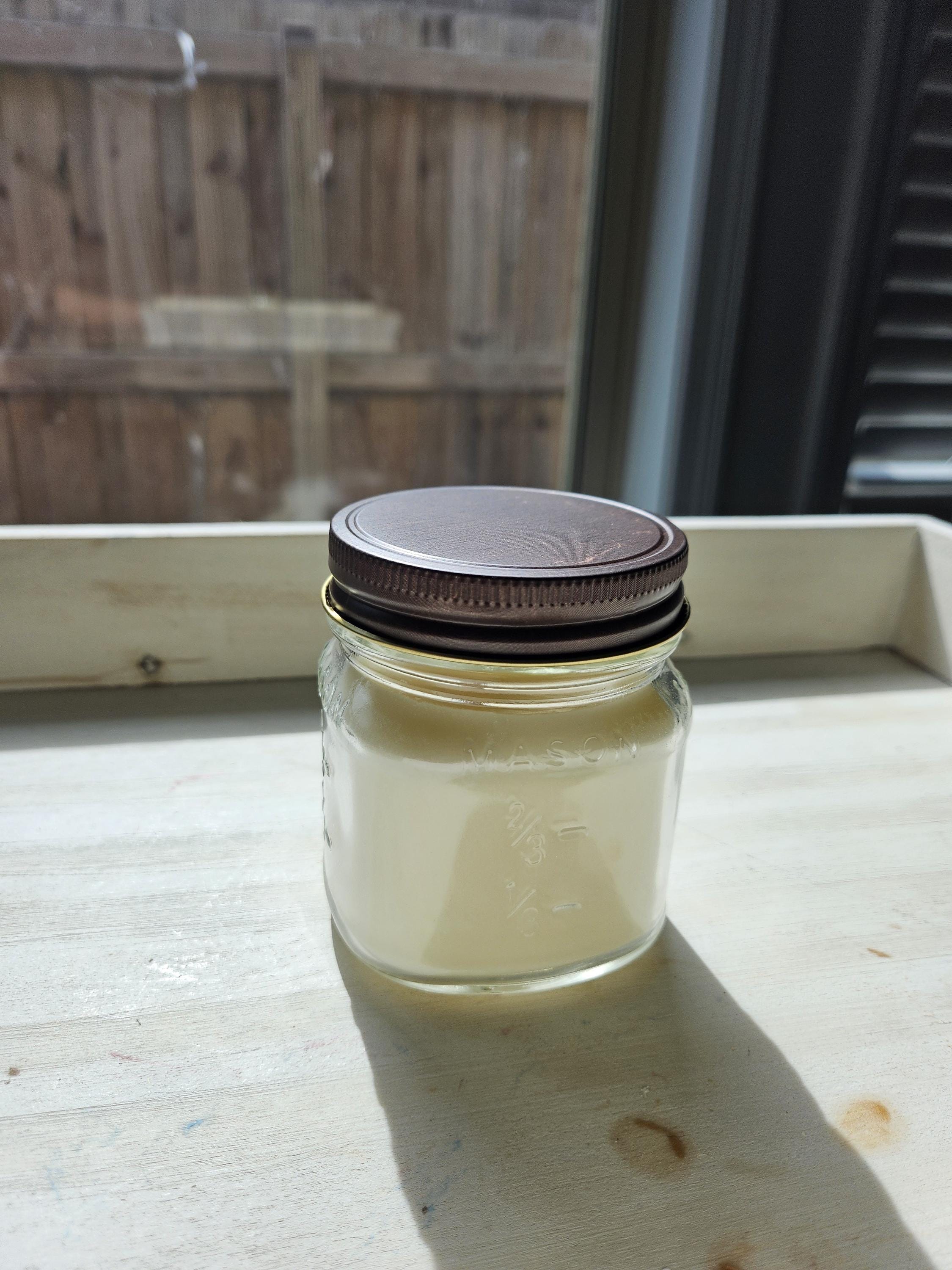 Scented Soy Candle 8 oz | Crackling Wood Wick | Natural Wax | Cozy Gift | Handcrafted Candle in Glass Jar