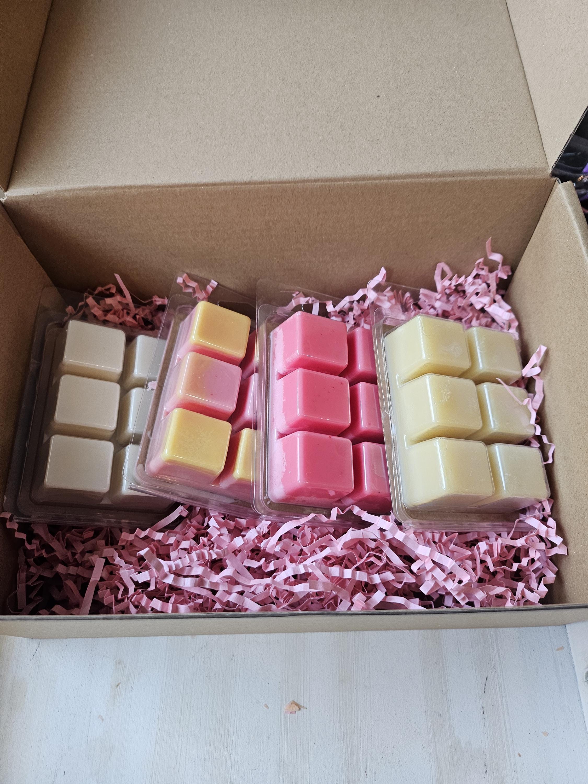 4-Pack Soy Wax Melts Clamshell Bundle | Highly Scented Wax Melts | Choose Your Scents | Handmade & Gift Ready