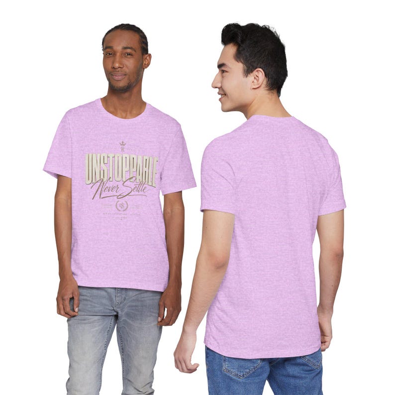 Camiseta "Imparable, nunca te conformes" / Camiseta con tipografía motivacional imagen 20