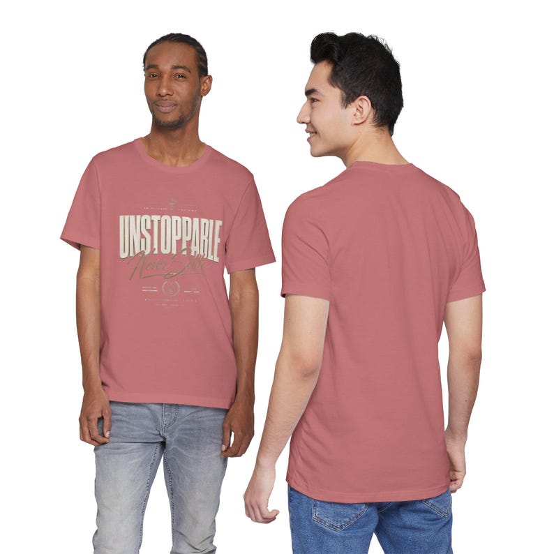 Camiseta "Imparable, nunca te conformes" / Camiseta con tipografía motivacional imagen 9