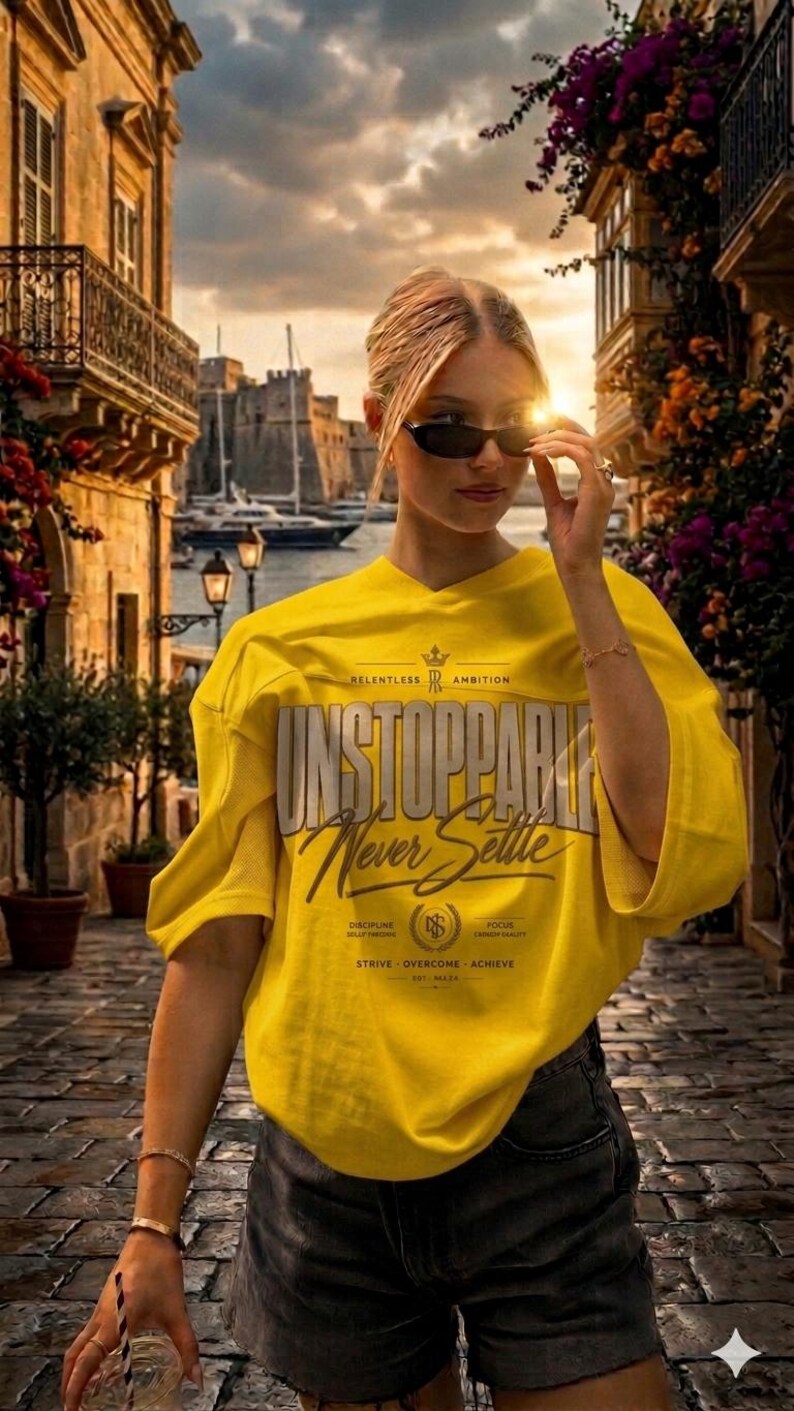 Camiseta "Imparable, nunca te conformes" / Camiseta con tipografía motivacional imagen 5