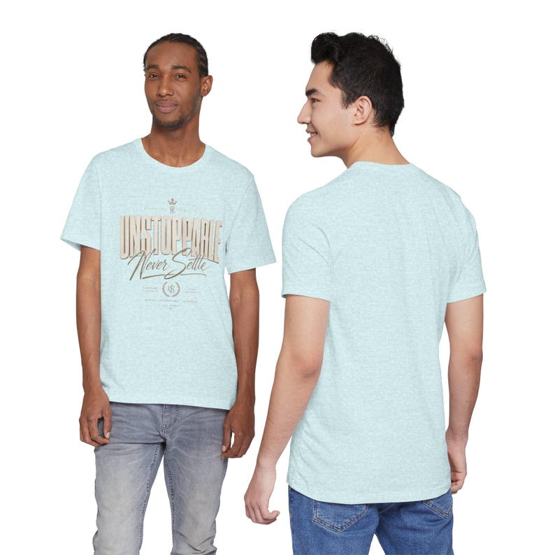 Camiseta "Imparable, nunca te conformes" / Camiseta con tipografía motivacional imagen 13
