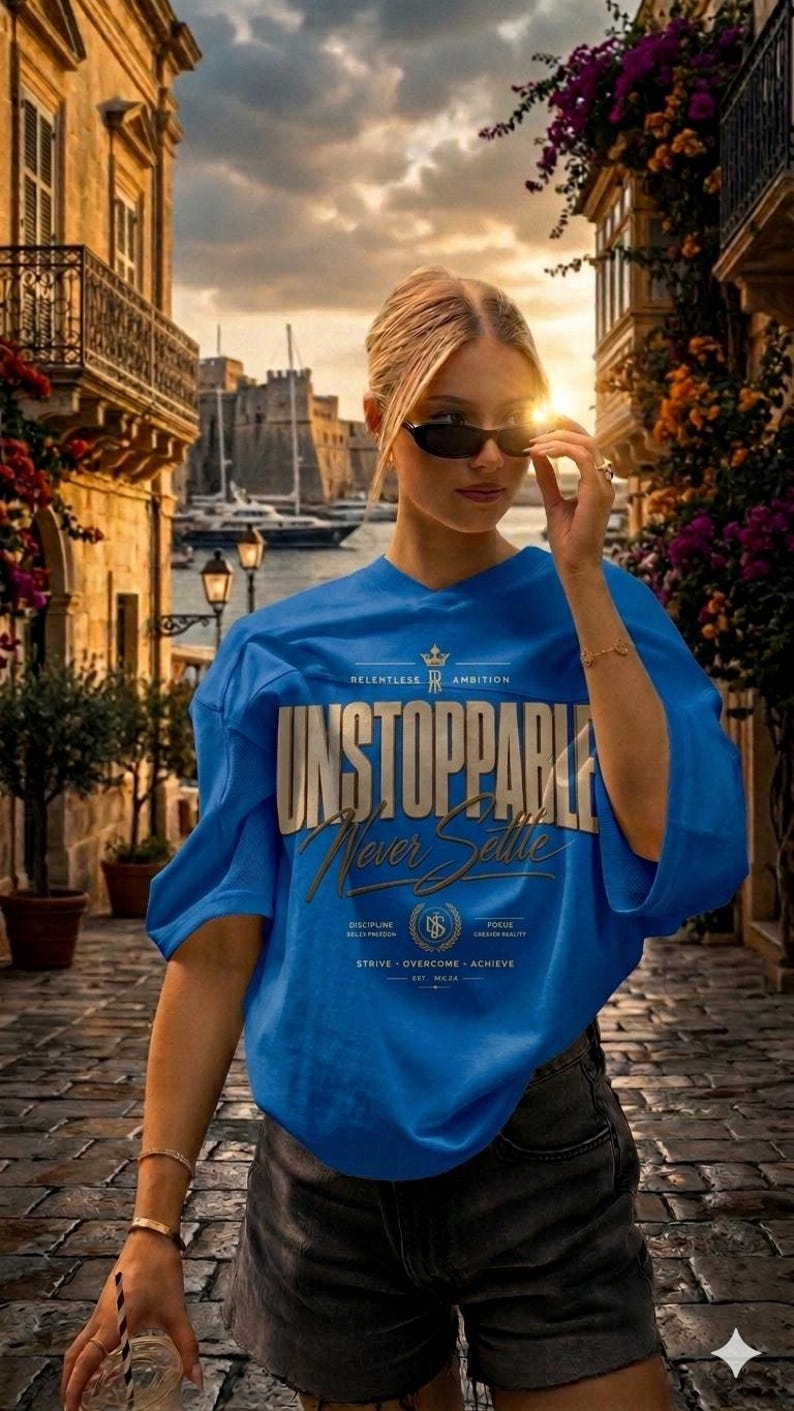 Camiseta "Imparable, nunca te conformes" / Camiseta con tipografía motivacional imagen 2