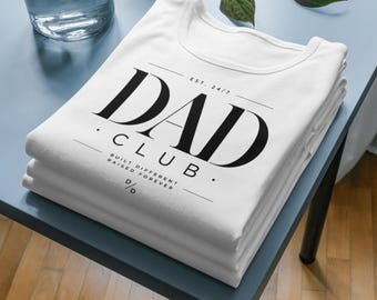 DAD Club Graphic Tee | Minimalist Typography Shirt, Father's Day Gift
