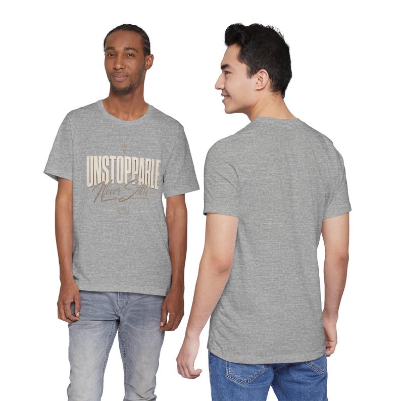Camiseta "Imparable, nunca te conformes" / Camiseta con tipografía motivacional imagen 15