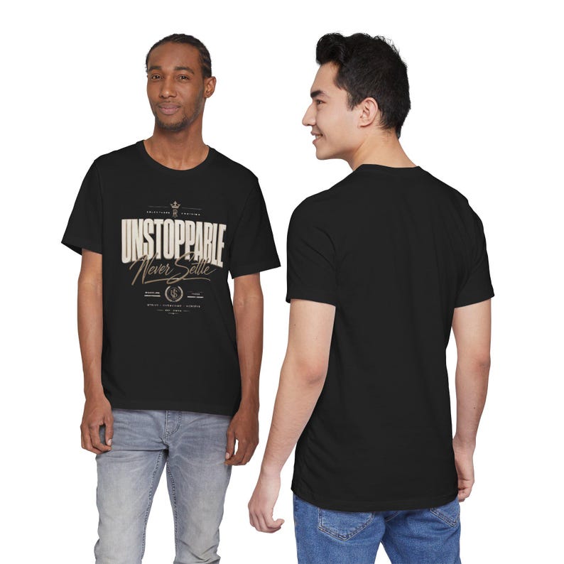 Camiseta "Imparable, nunca te conformes" / Camiseta con tipografía motivacional imagen 10