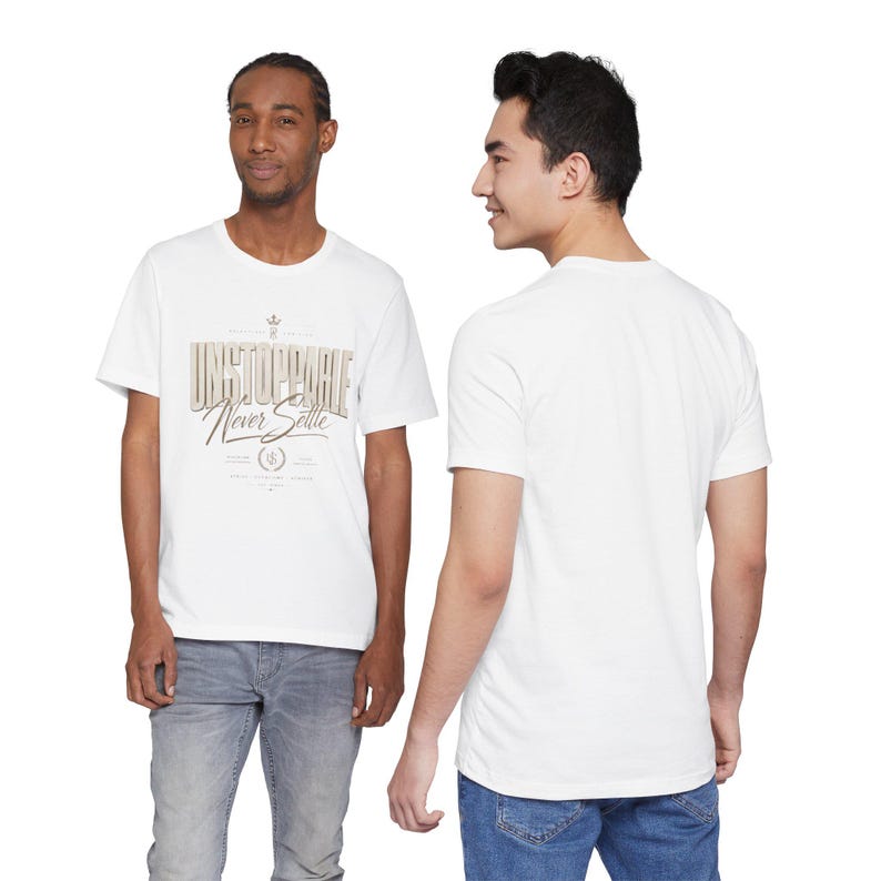 Camiseta "Imparable, nunca te conformes" / Camiseta con tipografía motivacional imagen 7