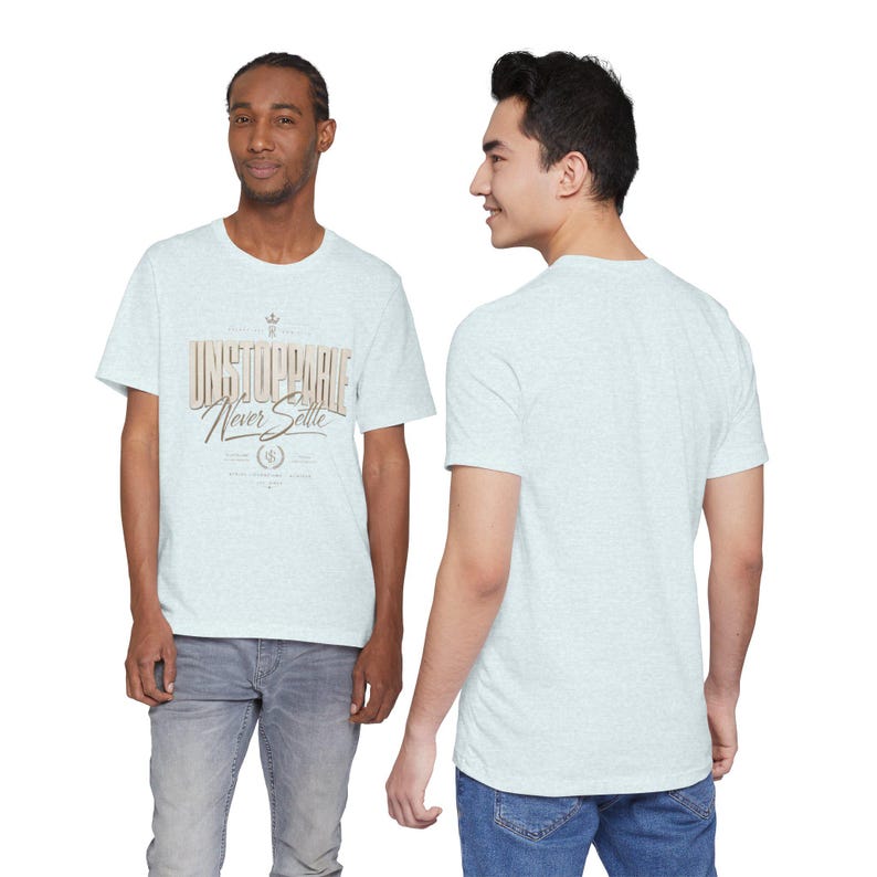 Camiseta "Imparable, nunca te conformes" / Camiseta con tipografía motivacional imagen 14