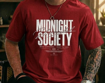 Camiseta de Midnight Society / Camiseta con logo de estilo vintage