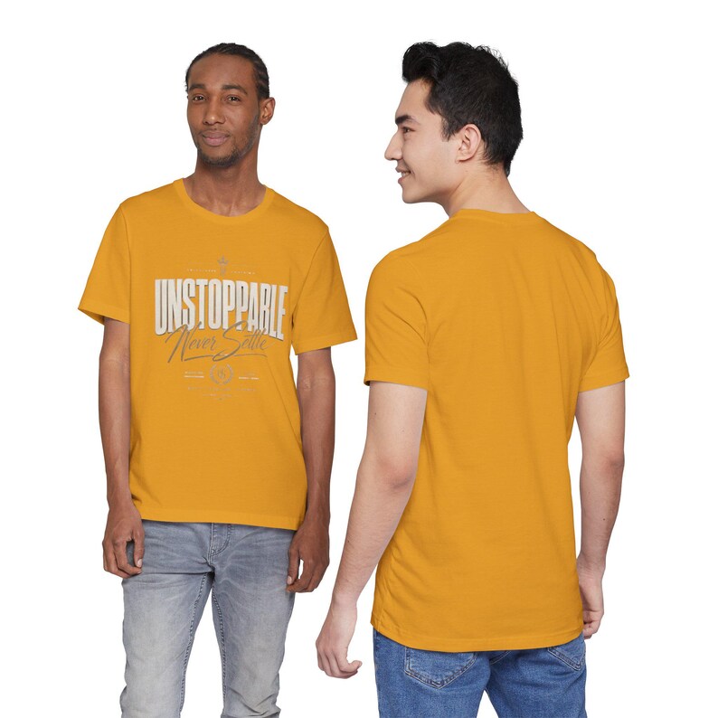 Camiseta "Imparable, nunca te conformes" / Camiseta con tipografía motivacional imagen 11