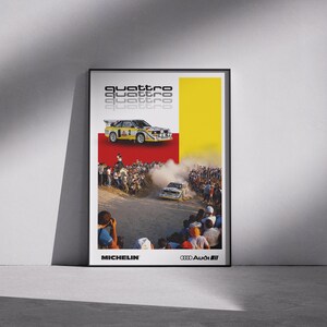 アウディ クワトロ ラリー ポスター