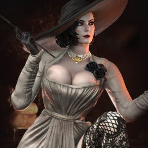 Alcina Dimitrescu - Resident Evil Village - 3D STL File High Quality Modell für Harz Drucker Figur 3D Druck Anime Diorama