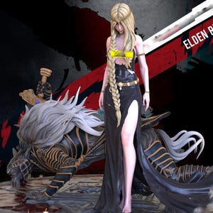 Elden Ring Queen Marika NSFW STL - 3D-afdrukbaar STL-bestand van hoge kwaliteit