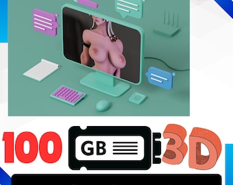 Modèle STL sensuel pour adulte : fichier d'impression 3D, affichage diorama