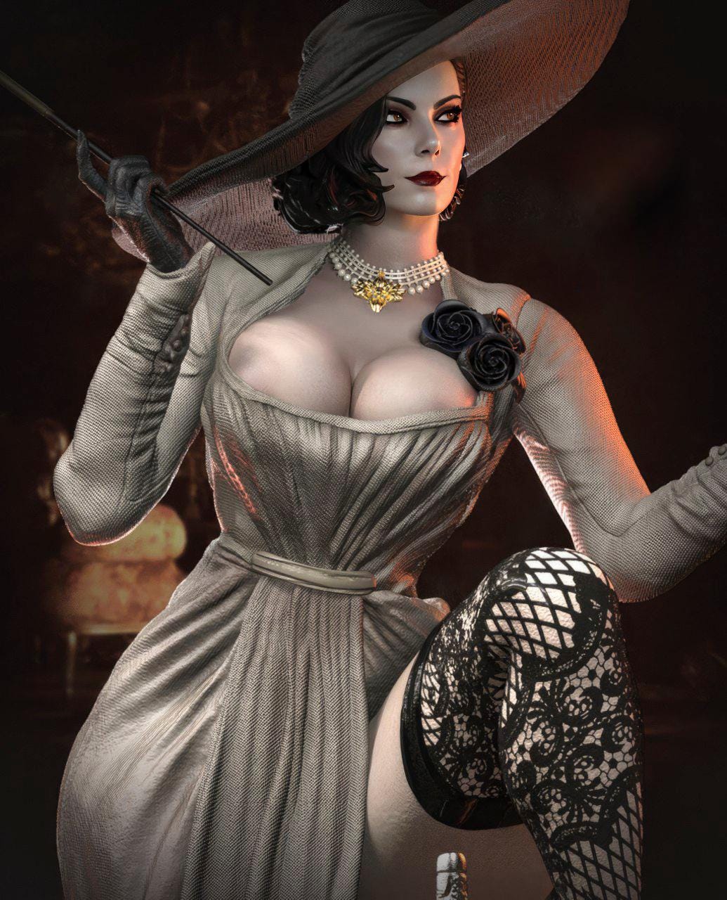 lady dimitrescu sex toy Lady Dimitrescu Figurine