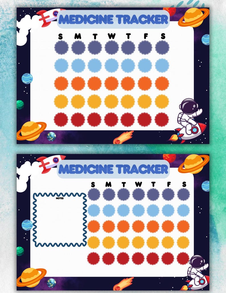 Medication Tracker Printable | Weekly Medicine Schedule | Medication ...