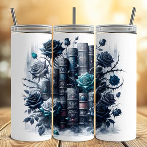Bookish Tumbler Wrap, Book Lover Sublimation Tumbler Wrap For Reader, Library Gifts 20oz Tumbler Sublimation Design, Booktok PNG