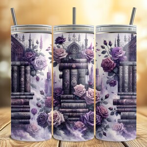 Bookish Tumbler Wrap, Book Lover Sublimation Tumbler Wrap For Reader, Library Gifts 20oz Tumbler Sublimation Design, Booktok PNG