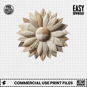 Girasole patchwork PNG, download digitale per sublimazione, maglietta shabby chic americana con design cottagecore, PNG di tendenza