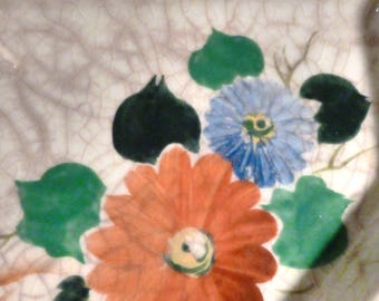 Divided Flower Condiment Dish Japan