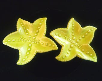 Ceramic Hawaii Starfish Keepsake Trinket Earring Dish