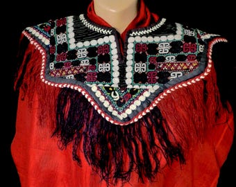 Turkmens Embroidered Child's Bib or Collar