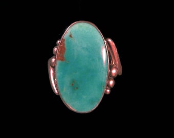 Oval Turquoise Sterling Ring